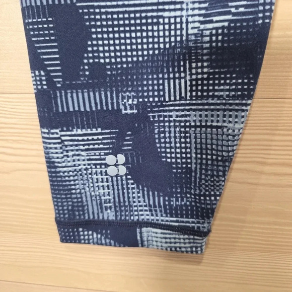 Sweaty Betty Zero Gravity 7/8 Leggings Blue Grid Print Size Small - Picture 7 of 10